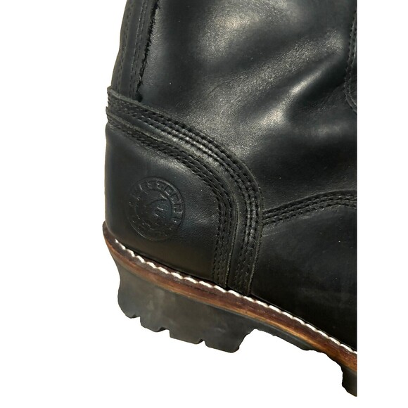 Western Chief Black Leather Work Boots - Men\'s 11 - Heavy Duty, Lace Up, Durable